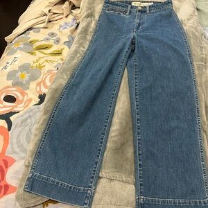 Madewell wide leg ankle jean